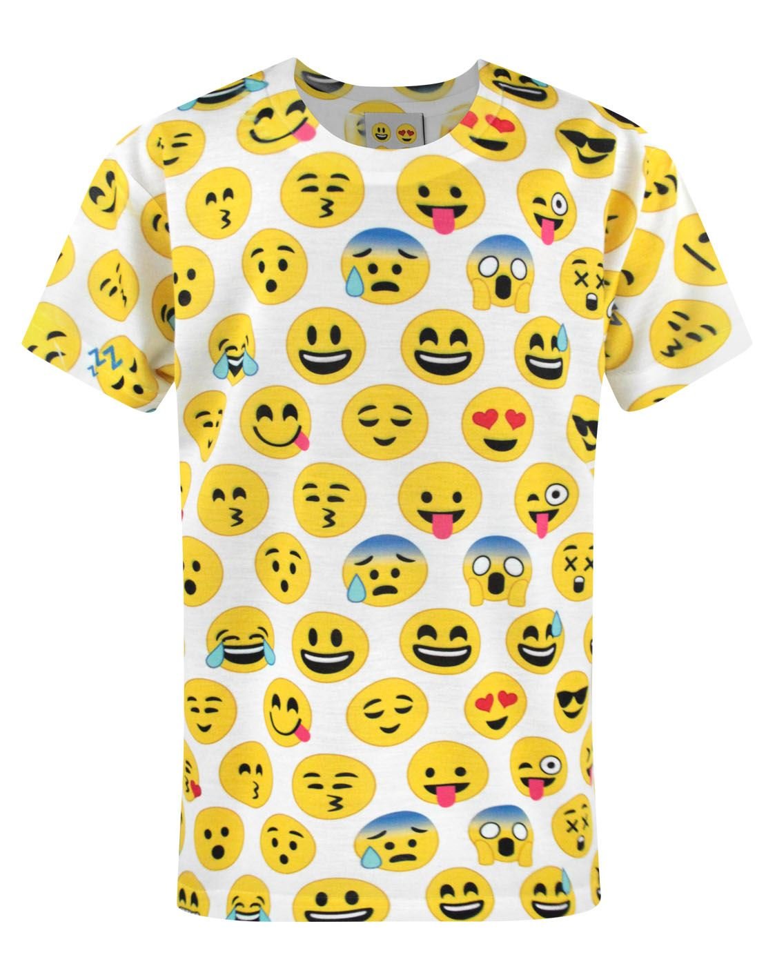 Noisy SauceOfficial Emoticon Sublimation Boy's T-Shirt (3-4 Years) White