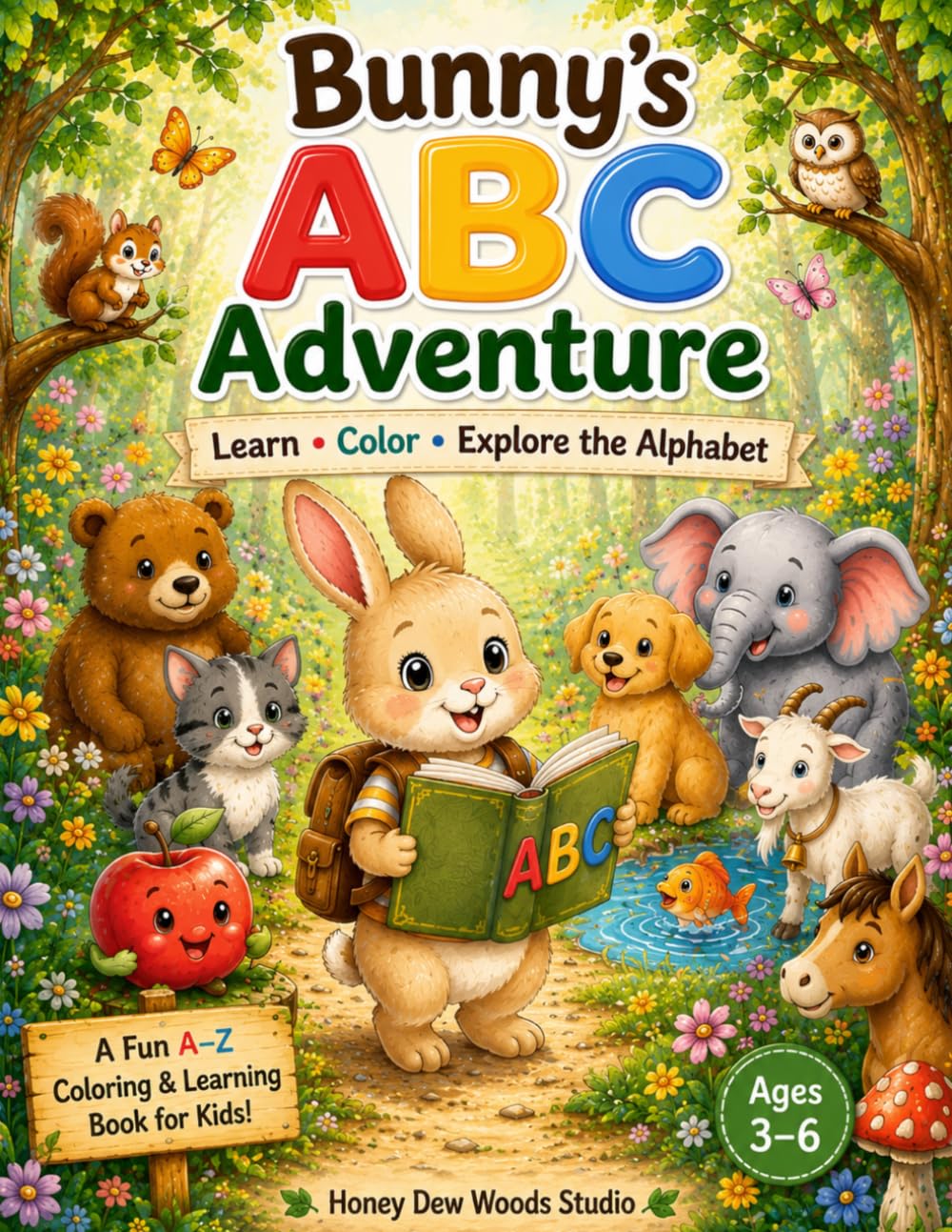 Bunny's ABC Adventure: Learn • Color • Explore the Alphabet