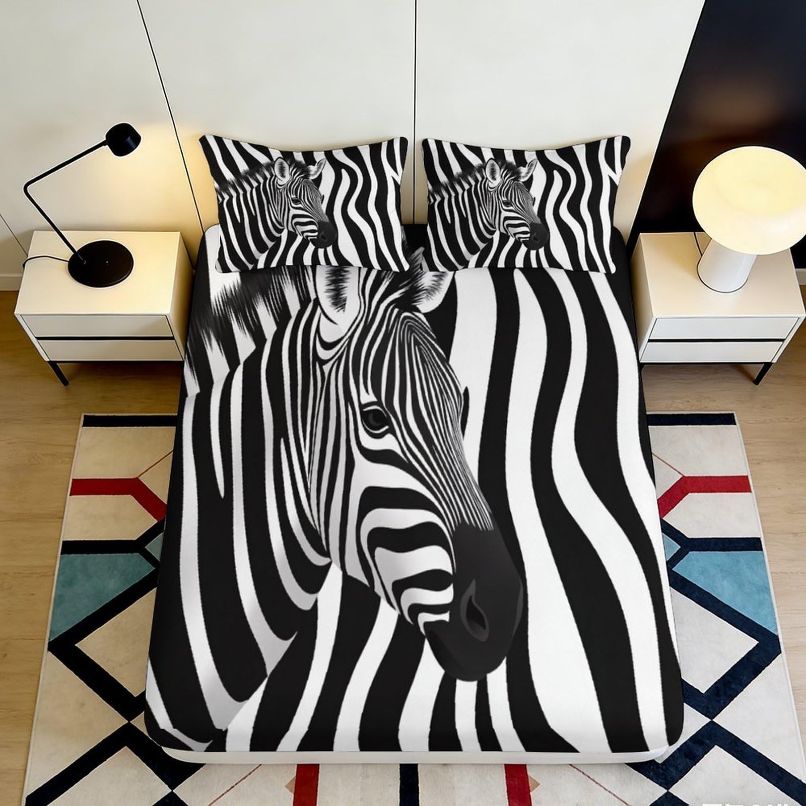 3D Printed Fantasy Abstract Fitted Sheet Microfiber Deep Pocket Bedroom Bedding Fantasy Abstract Mattress Fitted Cover Full Wrap 180x200x25cm