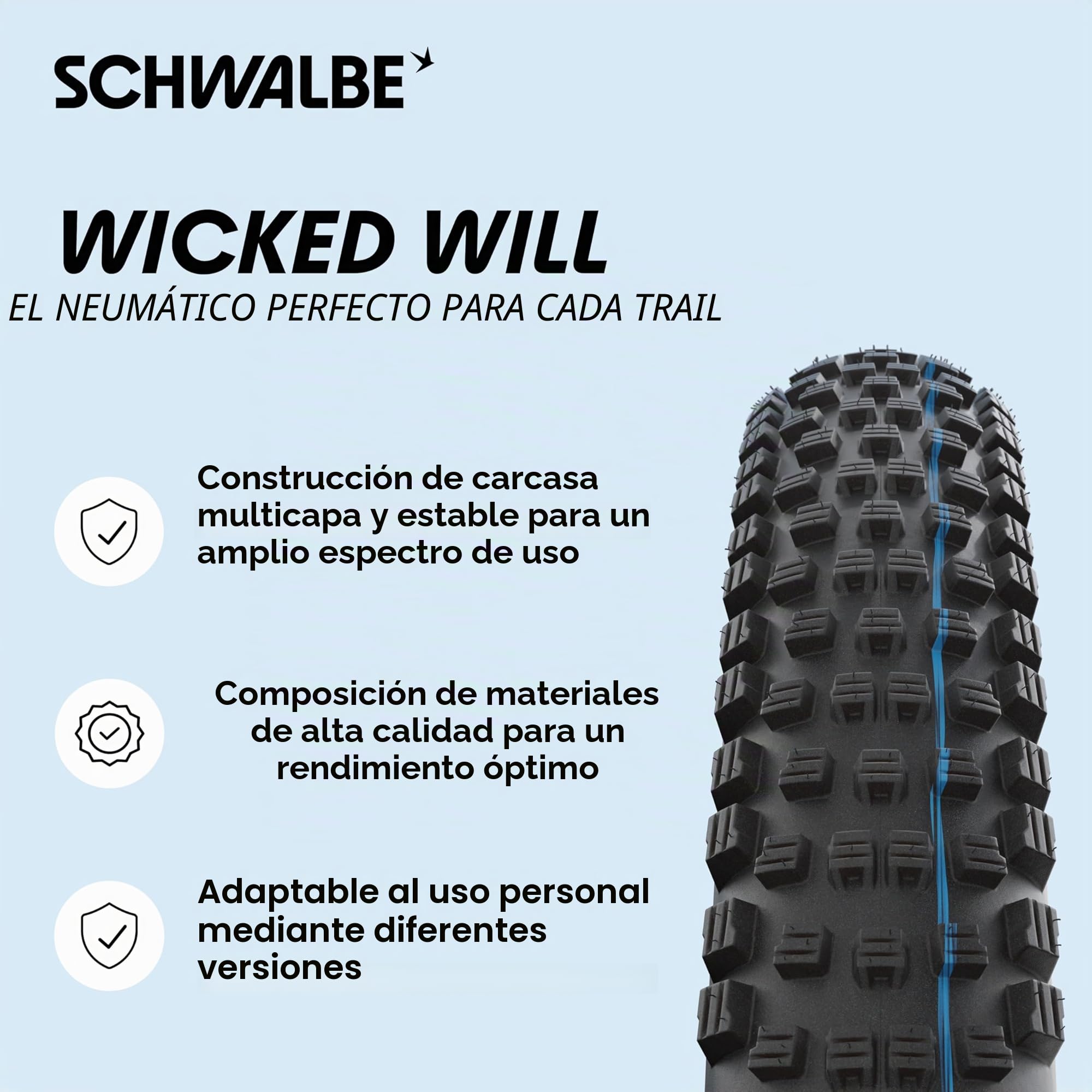 Schwalbe Wicked Will Performance 62-622 TL-Ready - Neumático Plegable (29 x 2,40 mm)