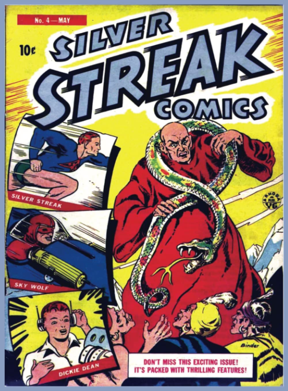 Silver Streak Comics No4: Vintage Superhero Comic Book | May 1940