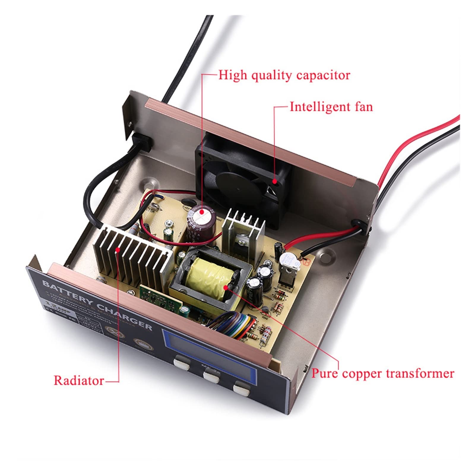 Caricabatteria for auto 12V24V multifunzione intelligente Riparazione automatica AGM al litio da 12,6 V piombo,Fornitura automobilistica