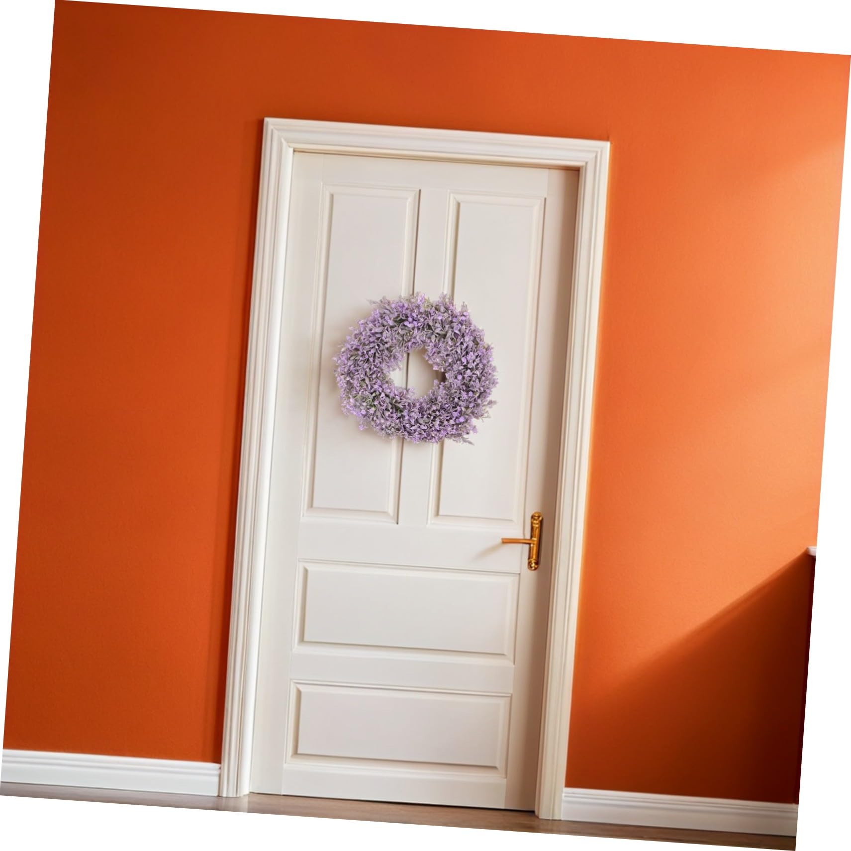 Künstlicher Lavendelblumenkranz 41cm Kunststoff Türkranz