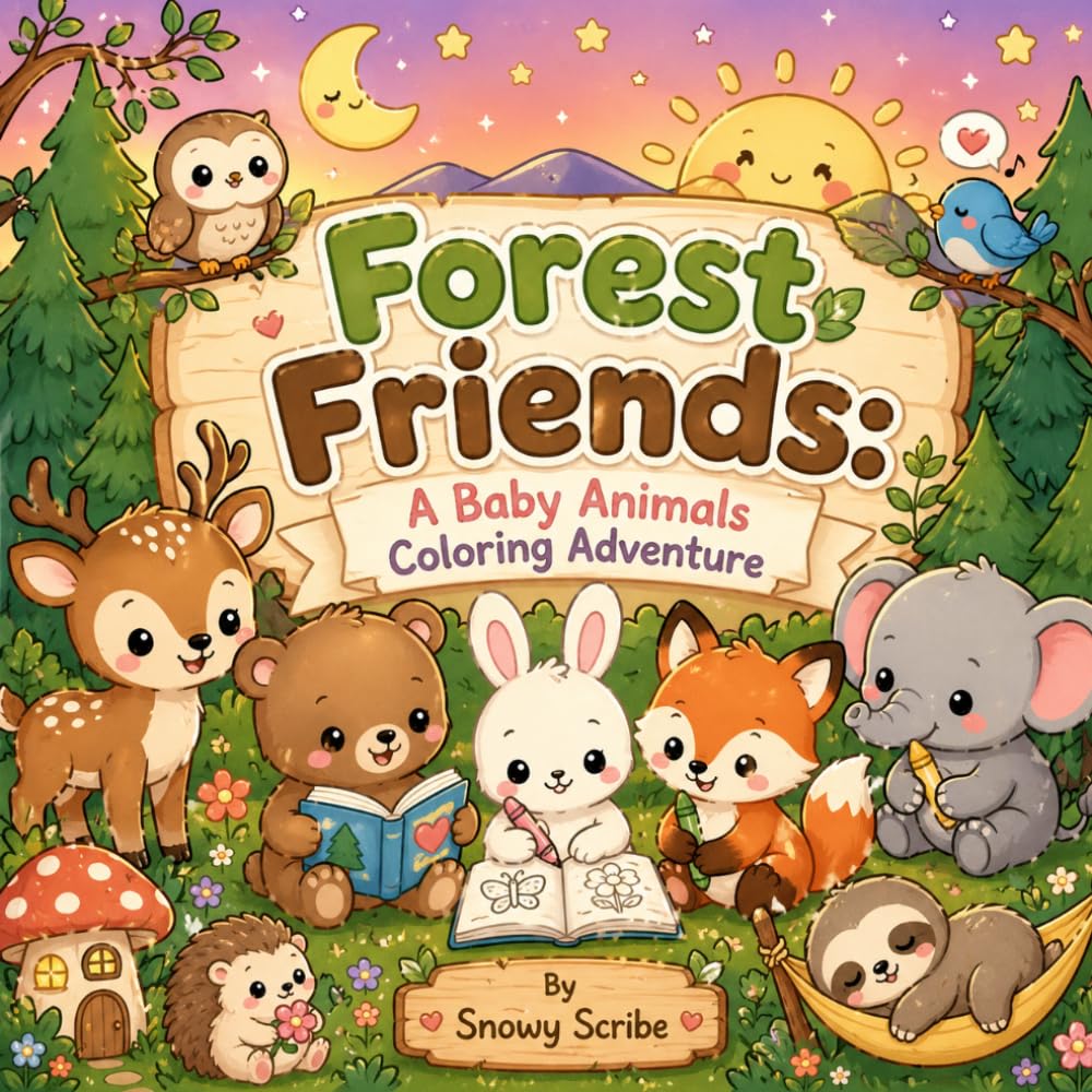 Forest Friends: A Baby Animals Coloring Adventure
