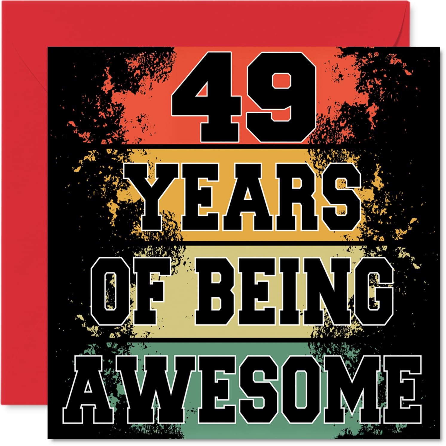 49th Birthday Cards for Women and Men, Being Awesome