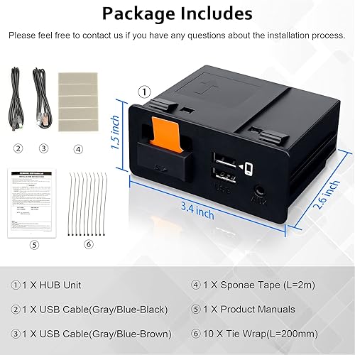 Miniatura 4 de CARabc Adaptador Carplay de Apple compatible con Mazda 2/3/6/CX3/CX5/CX9/MX5/FIAT 124 2014-2021 año, apto para Carplay y Android Auto, TK78-66-9U0C