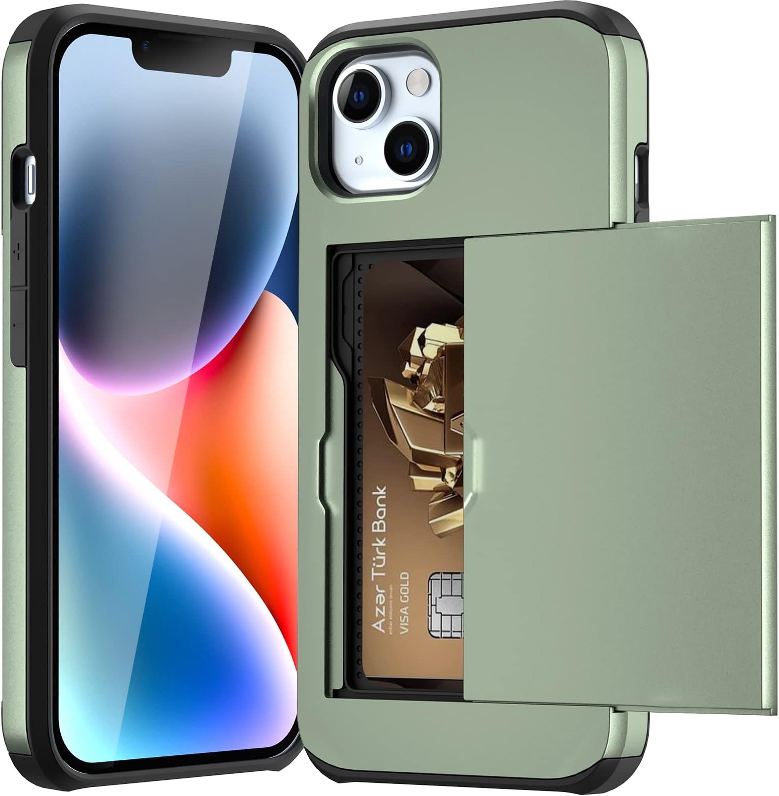 KIHUWEY Compatible With IPhone 15 Plus Wallet Case Credit