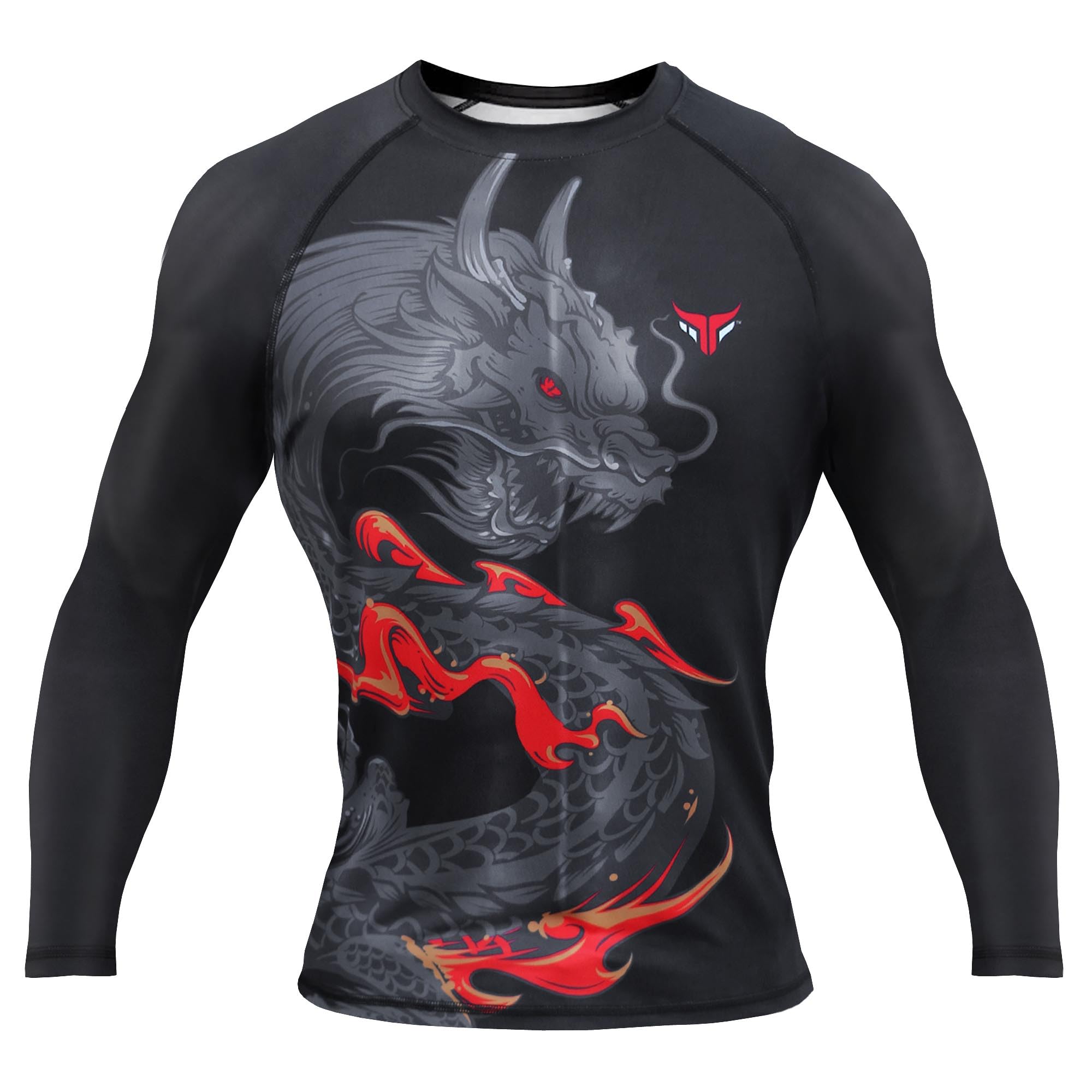 Mytra Fusion Rashguard BJJ Breathable & Ultra Lightweight Maglia Compressione Uomo MMA Rashguard per Palestra, Allenamento, Corsa e Ciclismo
