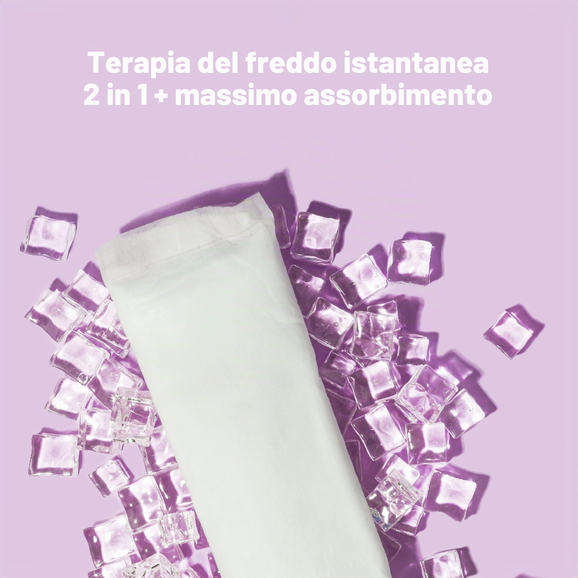 Frida Mom Assorbenti 2 in 1 per il post-parto, Assorbenti postpartum refrigeranti per Terapia del freddo con Ghiaccio istantaneo, 8 pezzi + 2 intimo monouso