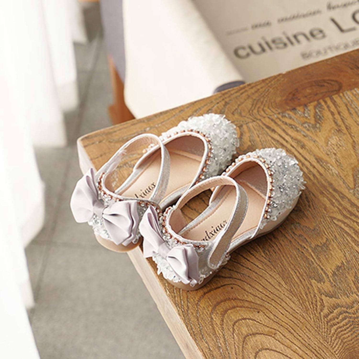 [KLIAN] ガールズシューズ ドレスシューズ パンプス ローファー キラキラ フォーマル プリンセス お嬢様 子供靴 ストラップ