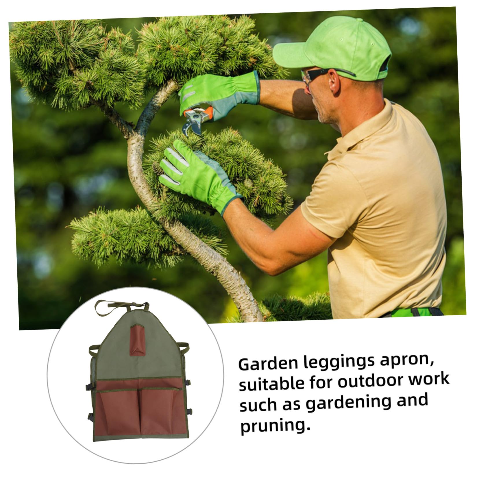ifundom Grembiule da Giardinaggio Oxford con e Resistente per Potatura e Accessorio per All con