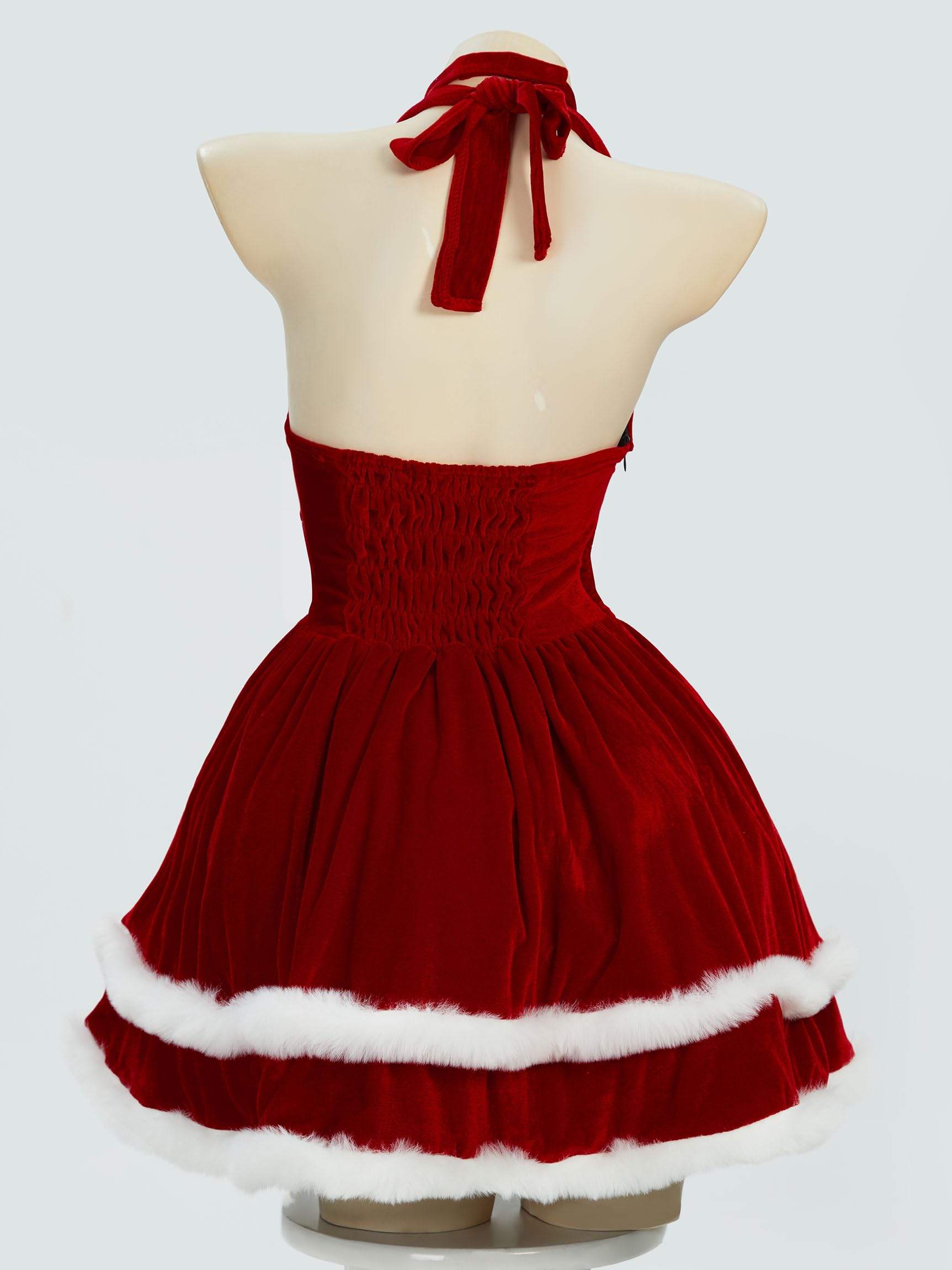 haikyuu Women Santa Dress Mrs Claus Santa Costume Cosplay Christmas Dress Costume
