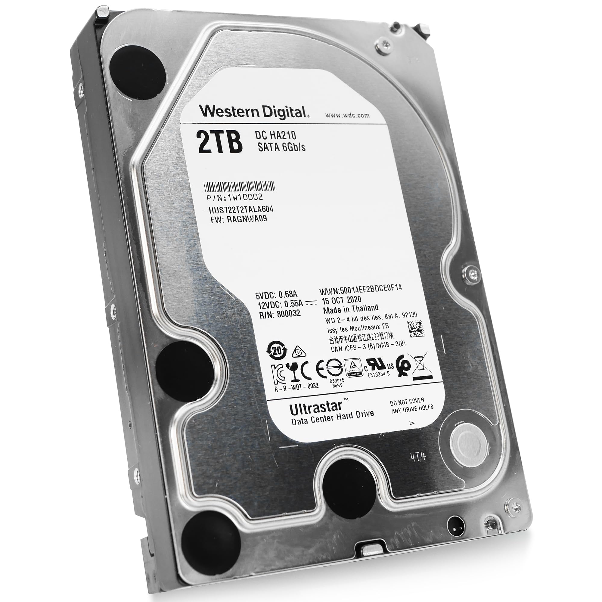 WD Ultrastar データセンター用高耐久内蔵型HDD 2TB 4台セット WD Ultrastar データセンター用高耐久内蔵型HDD 2TB 4台セット 内蔵HDD