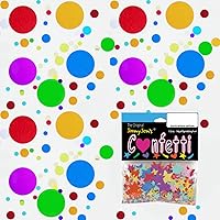 Vista 3 de Círculo de confeti nuevo burbujeante (3 tamaños) multicolor - paquete al por menor #9680 QS0
