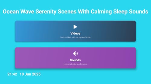 Ocean Wave Serenity Screensaver – Soothing Beach Sounds for Relaxation, Sleep & Peaceful Moods – vue 3