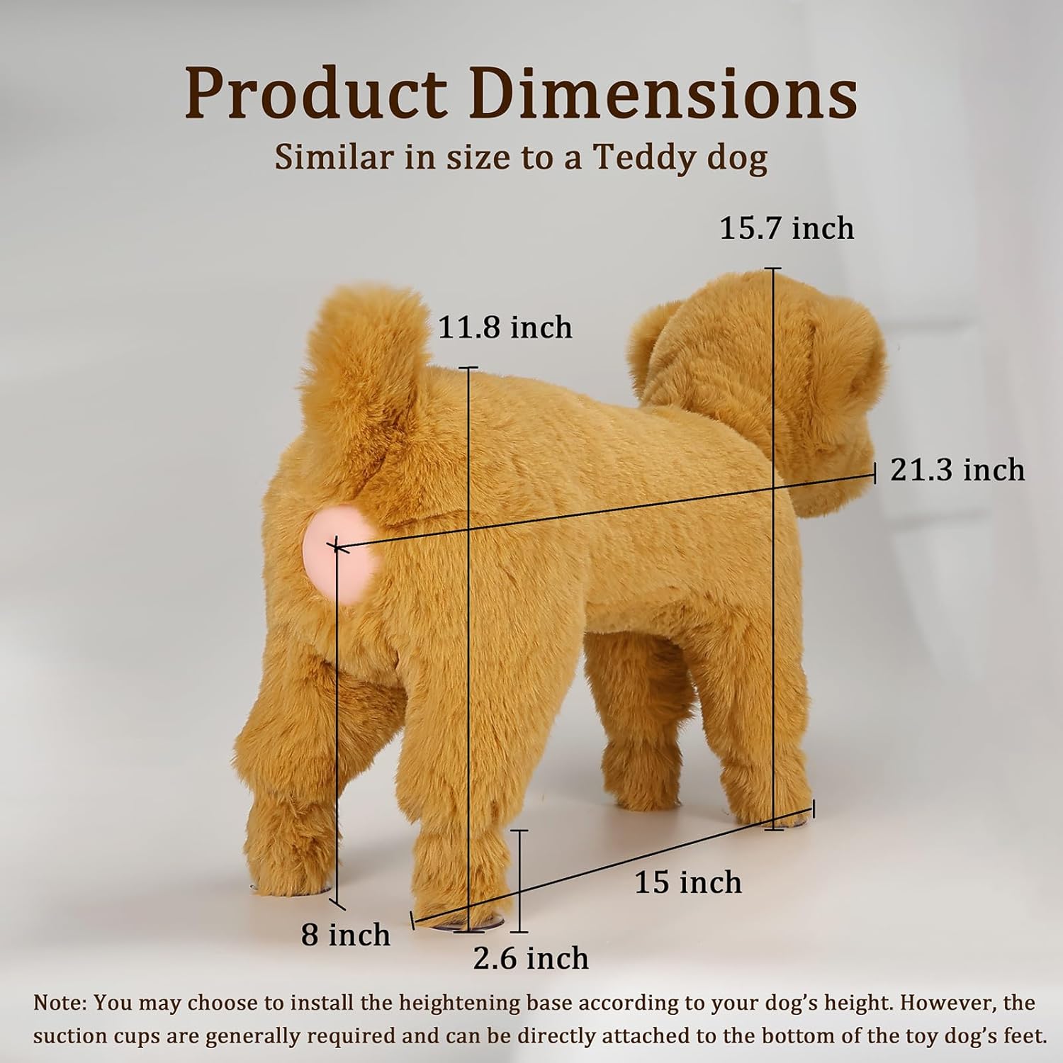 Letalong 2026 New Upgraded Simulation Humping Mating Toy for Male Dogs, Soft Silicone Vent Partner Toy, Interactive Companion Calming Toy for Small Dogs in Estrus