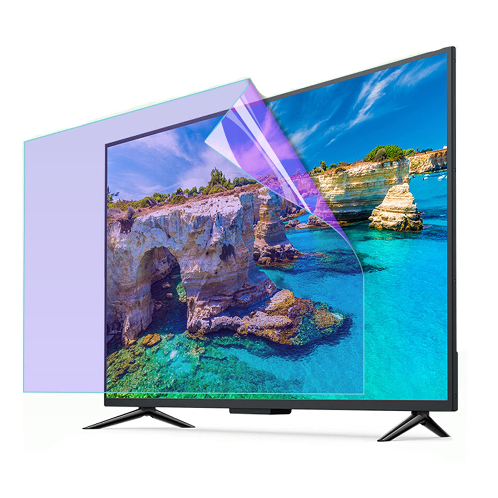 Protecteur d'écran anti-lumière bleue 32 pouces anti-rayures TV
