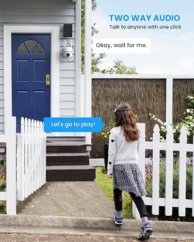 Miniatura 8 de TOAIOHO Cámaras de seguridad inalámbricas para exteriores, cámaras alimentadas por batería 2K para seguridad del hogar exterior, cámaras de