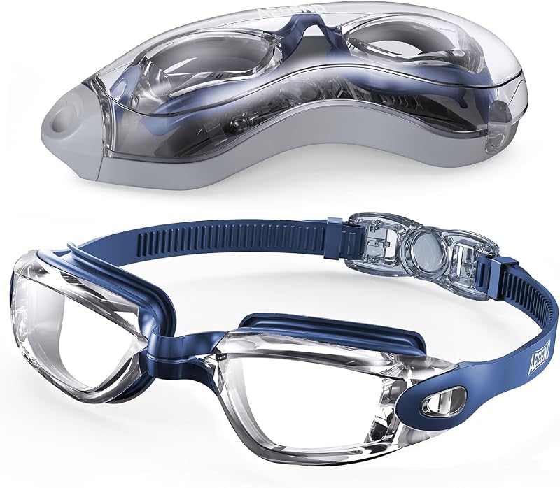 Aegend Swim Goggles, Swimming Goggles No Leaking Full Protect Adult Youth