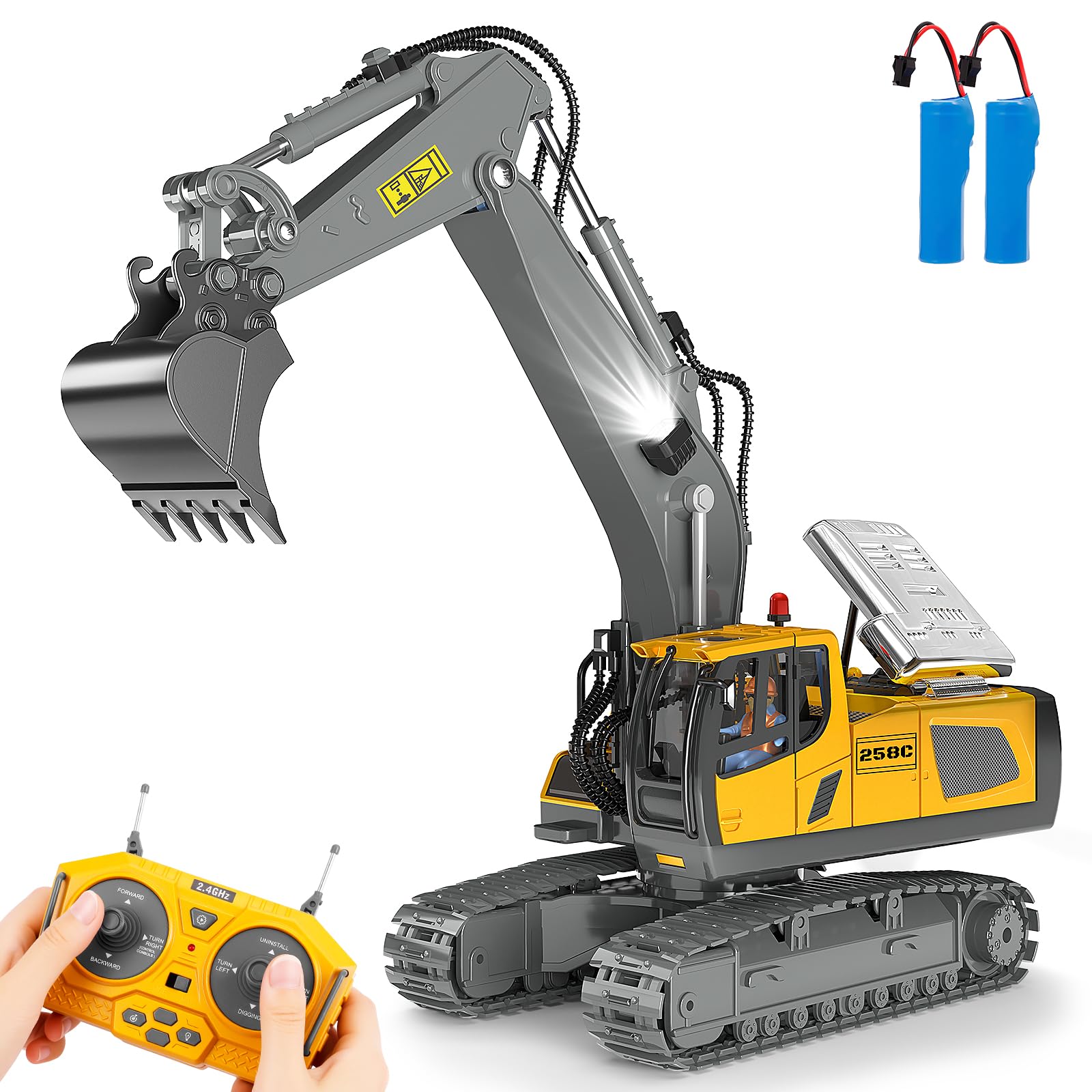 Amazon.com: Remote Control Excavator Toy RC Play Excavator