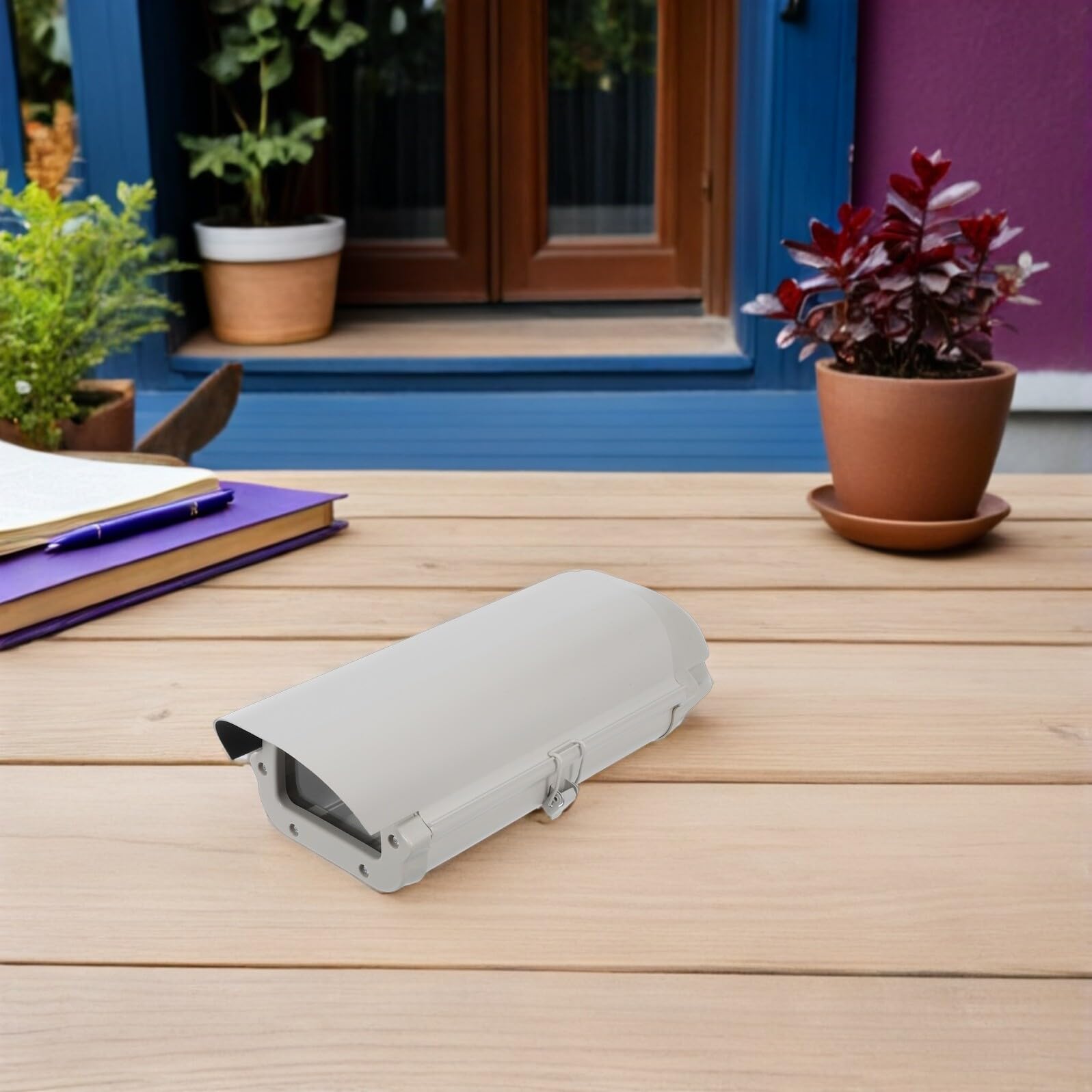 Boîtier pour Caméra de Sécurité Protection Extérieure Pare-Soleil et Pluie pour Caméra Accessoires Protection Murale