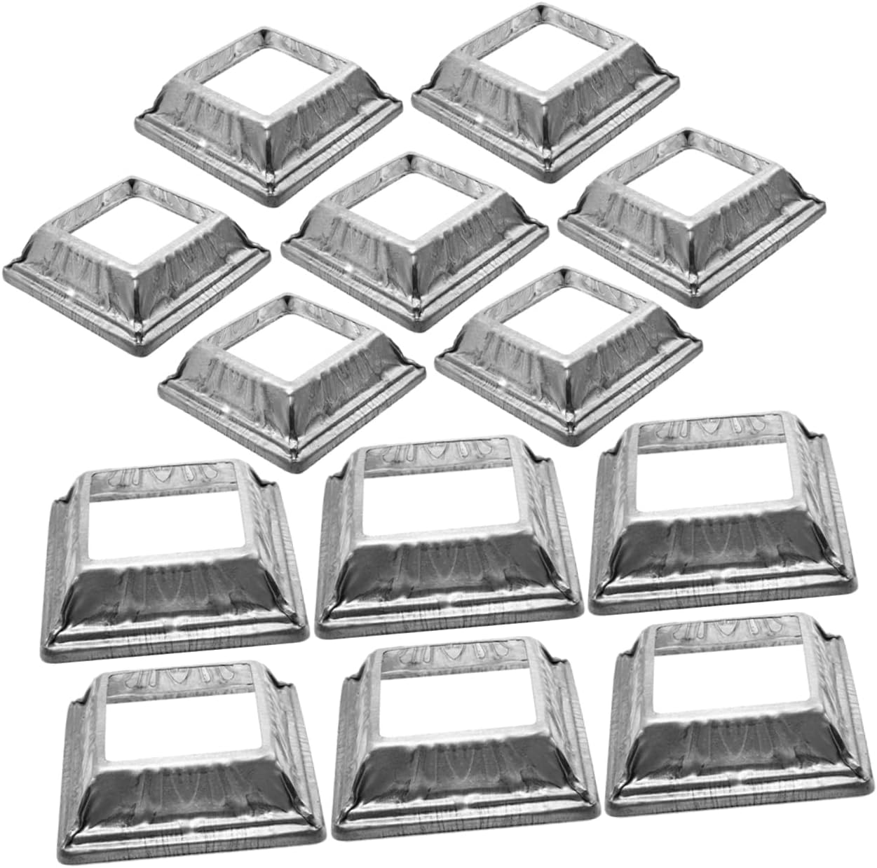 YARNOW 24pcs Railing Cover Deck Post Base Deck Base Plate 4x4 Post