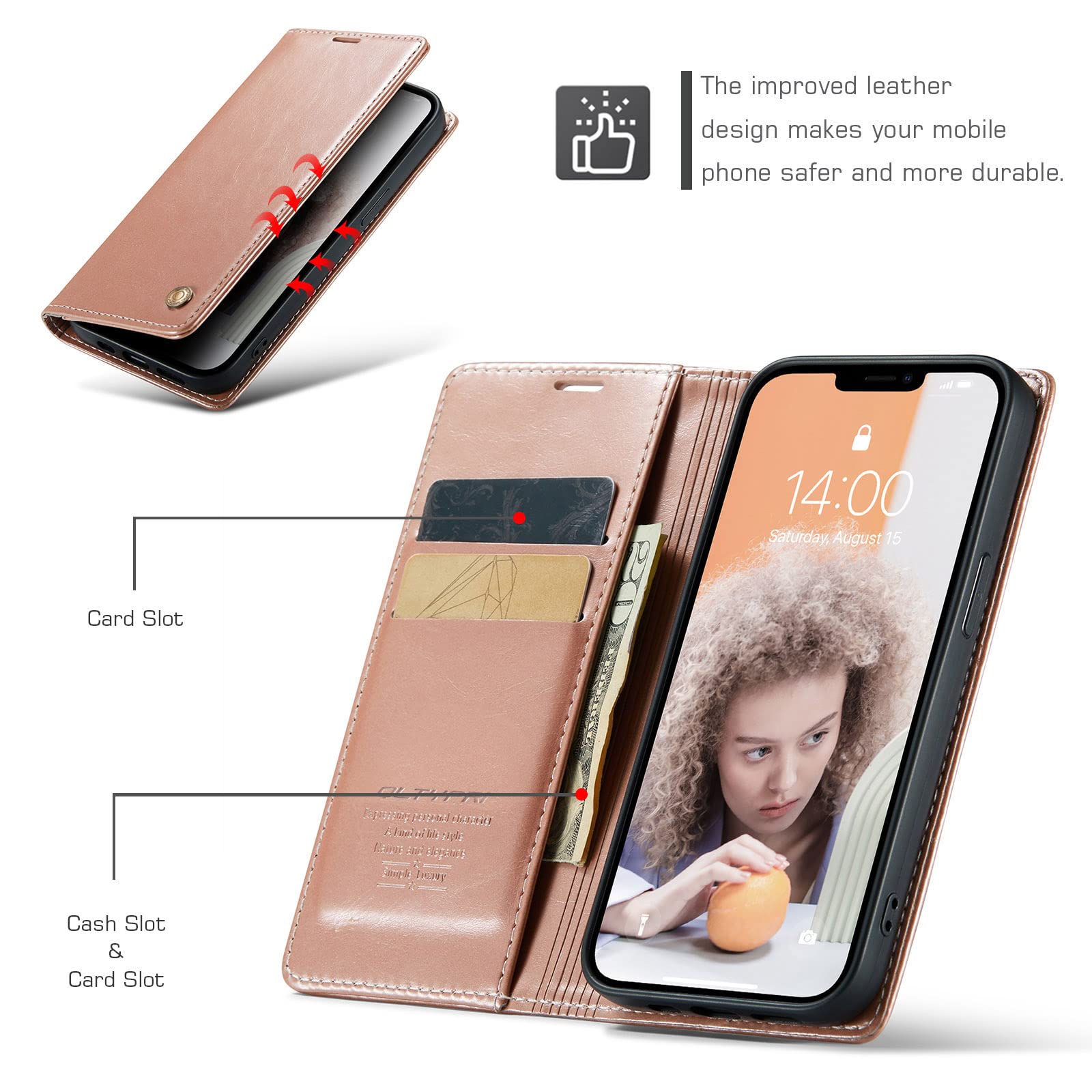 QLTYPRI Case For Sasung Galaxy A36 5G, Vintage PU Leather Wallet Case