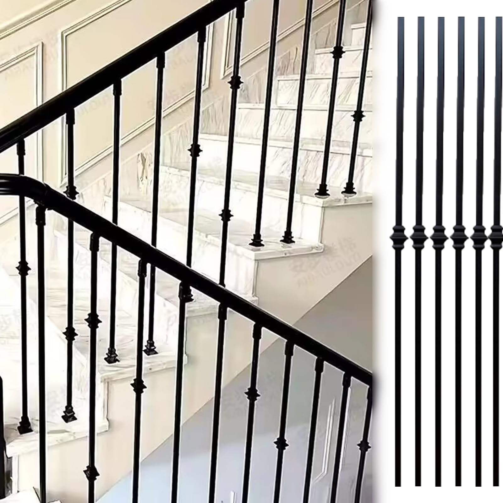 Barreaux d'escalier en métal pour sécuriser vos marches extérieures