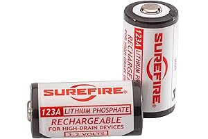 SFLP123 3V Lithium 450mAh SureFire 123A Lithium Batteries Rechargeable Battery packs