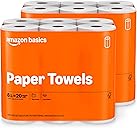Amazon Basics 2-Ply Flex-Sheets Paper Towels, 12 Basics Rolls = 40 Regular Rolls, Everyday Value with 150 Sheets per Roll, Packaging May Vary