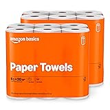 Amazon Basics 2-Ply Flex-Sheets Paper Towels, 12 Basics Rolls = 40 Regular Rolls, Everyday Value with 150 Sheets per Roll, Packaging May Vary XXL 150 sheet (Pack of 12)