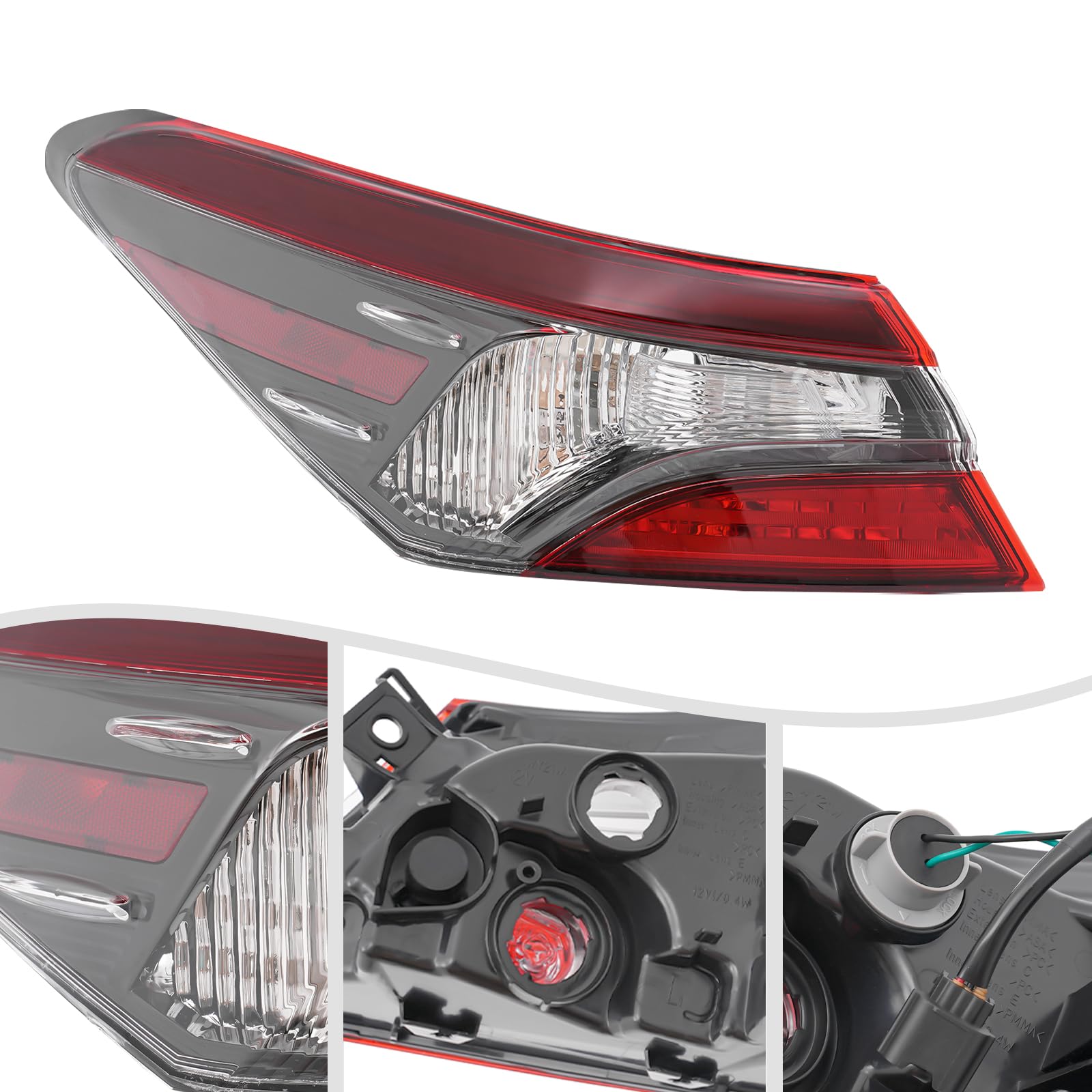 Reflector De Parachoques LED Con Lente Roja Brillante Y Luces De Freno Para Modelos 2006 2014~p143292371