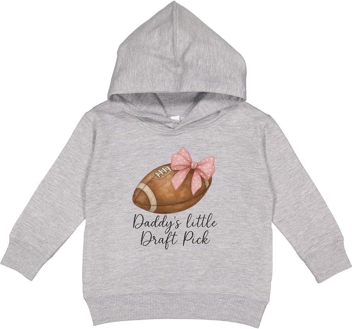 inktastic Daddy's Little Draft Pick Football Toddler Hoodie