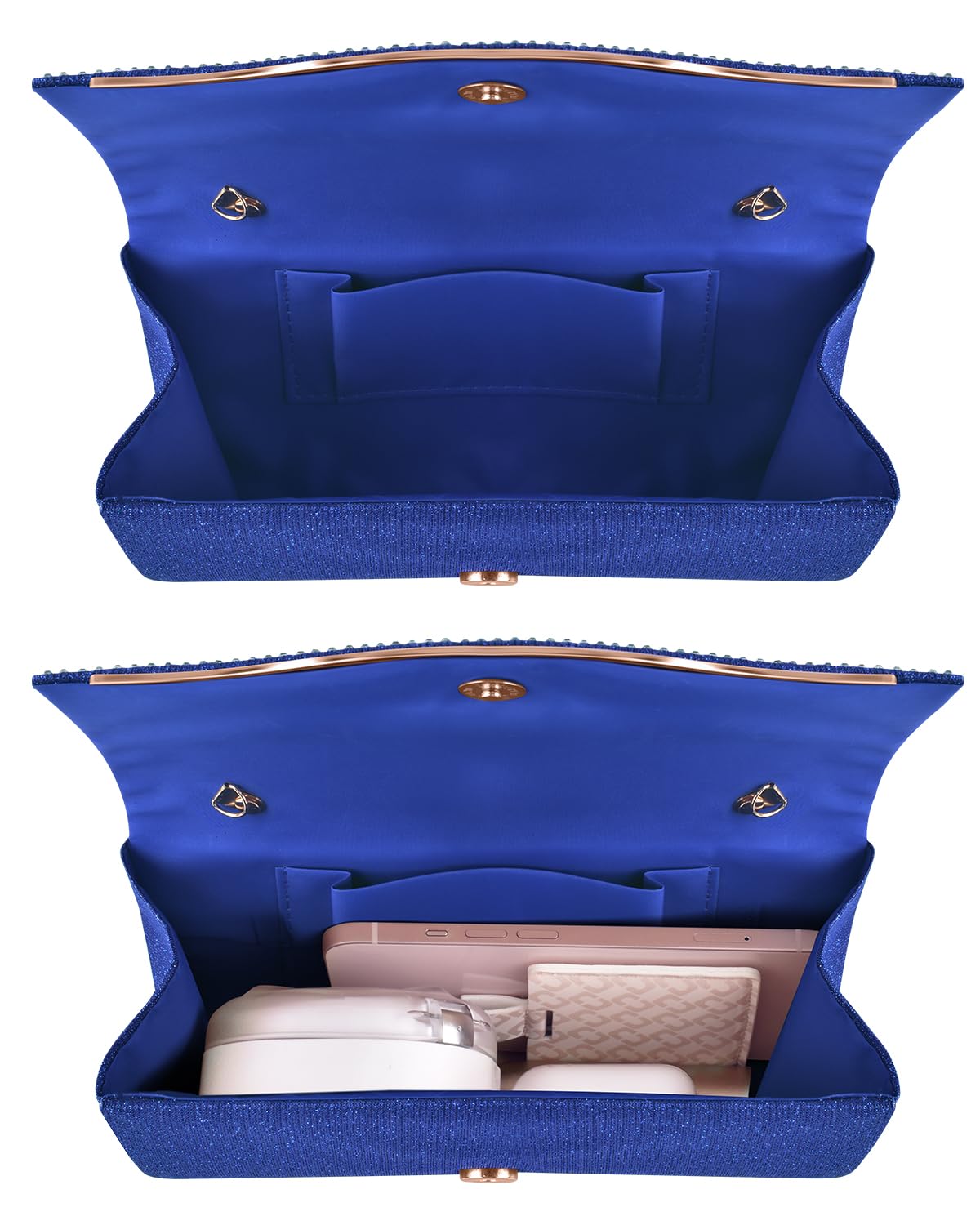 TINDTOP Evening Clutch Purses for Women Handbags for Formal Wedding Party Cocktail Prom Crossbody Shoulder Envelope Bag | for Formal Wedding, Party, Cocktail, Prom, for Formal Wedding, Party: C-dark Blue