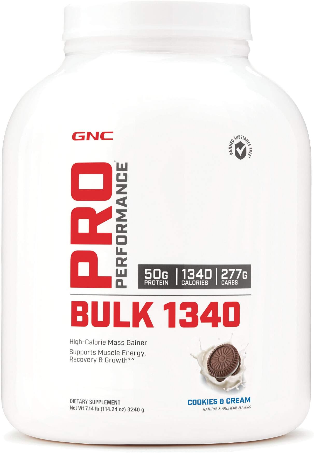 GNC PRO PERFORMANCE BULK 1340 - COOKIES & CREAM