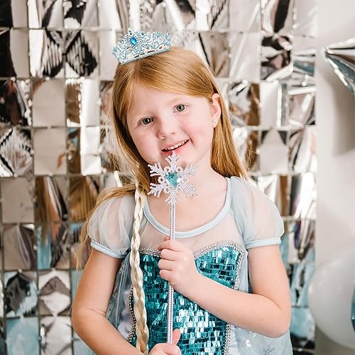 Miniatura 68 de CIEHER Tiara pequeña para decoración de pastel de cumpleaños para niñas, aleación plateado