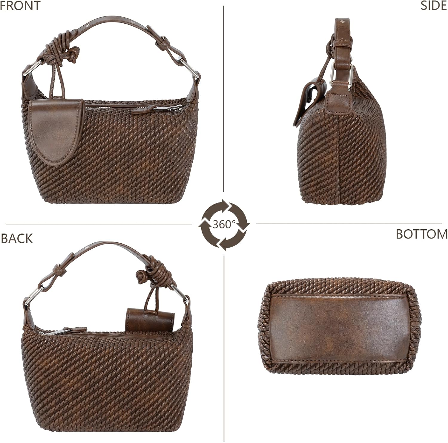 Shoulder Bag for Women Faux Leather Crossbody Bag Hobo Handbag with Adjustable Strap Purses for Work Travel | Shoulder Bag