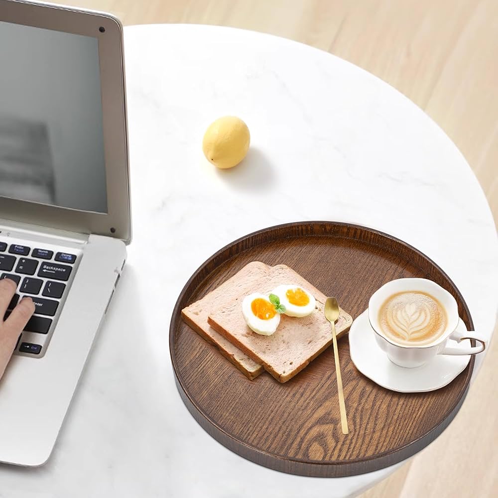 まる吸様　木製　懐石盆？お敷？お纏め　未使用 トレー(LL) 折敷 38×28cm【小紋】葉っぱひらひら | 霜旦舎 定右