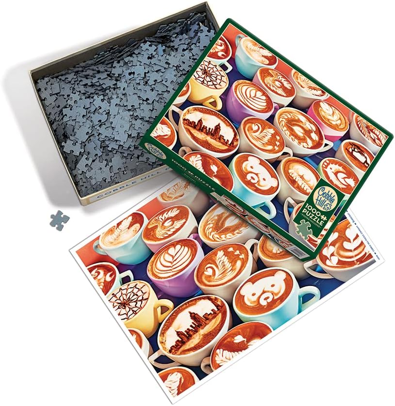 Miniatura 2 de Cobble Hill - Rompecabezas de 1000 piezas - BaristArt - Póster de muestra incluido