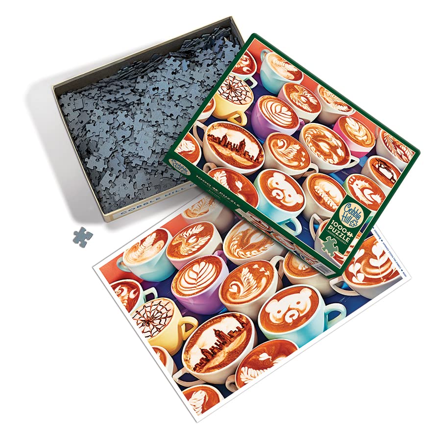 Cobble Hill 1000 Piece Puzzle - BaristArt - Sample Poster Included - Image 2