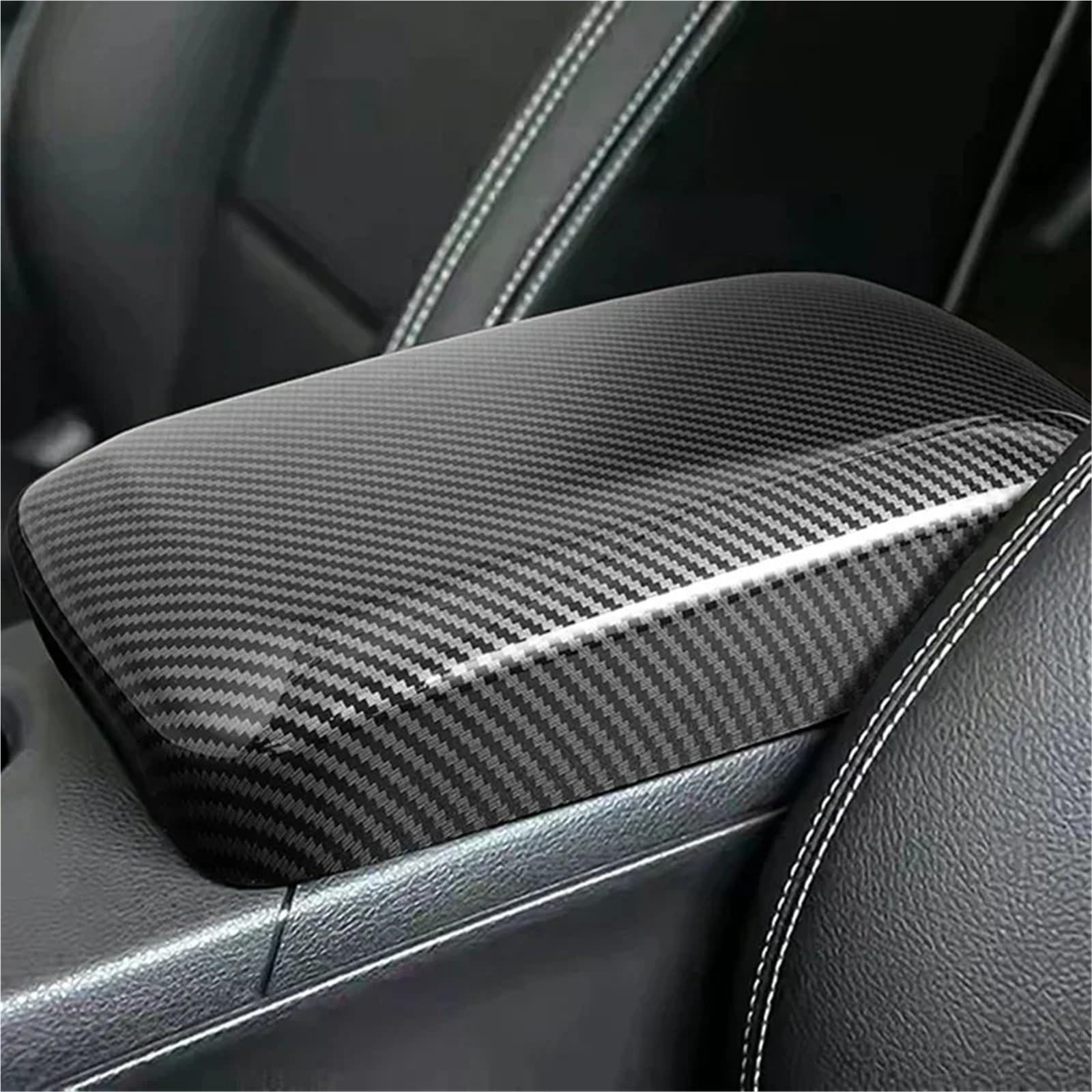 Folia na panel‌ Okleina skrzynia biegów‌ Pasuje do Benz CLA C117 GLA X156 A klasa W176 13-18 osłony ochronne Carbon Car Center podłokietnik ze schowkiem wykończenie panelu(Piano black)