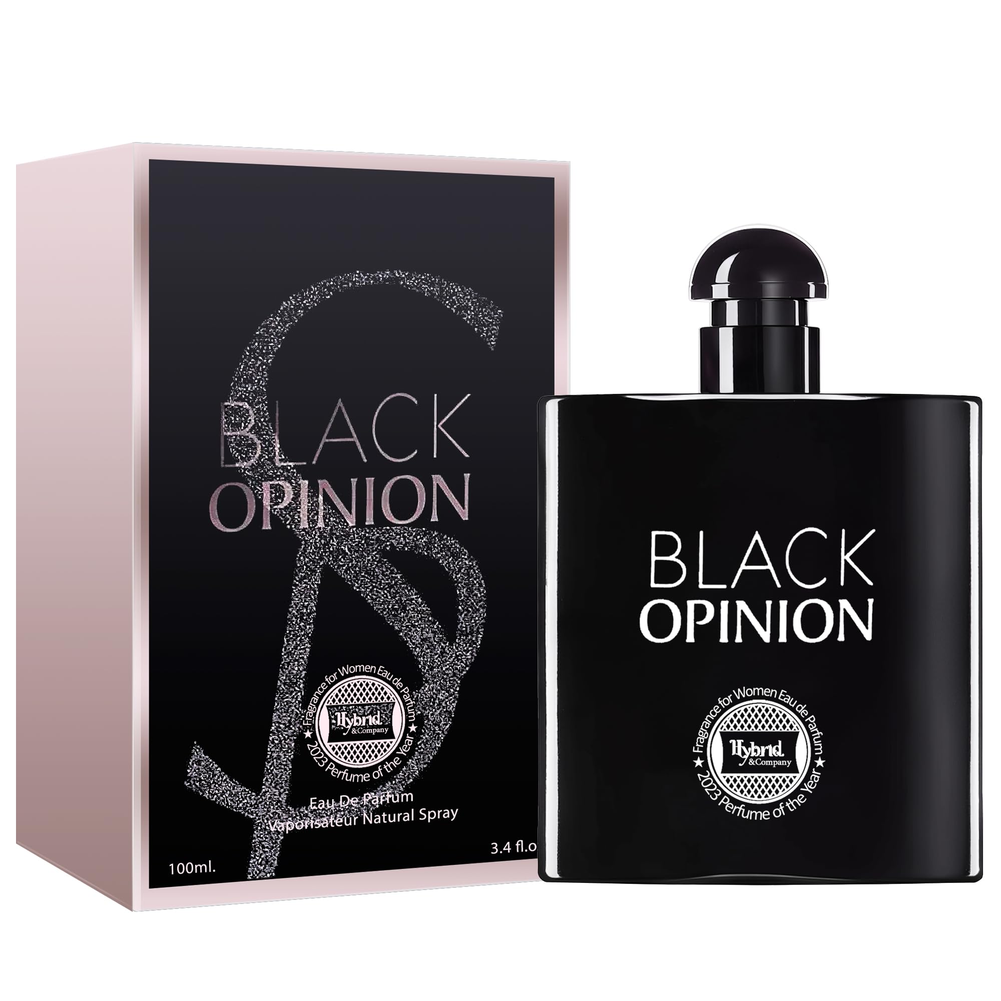 Hybrid & Company Black Opinion For Women Eau De Parfume Pour Femme Natural Spray 3.4.FL.OZ