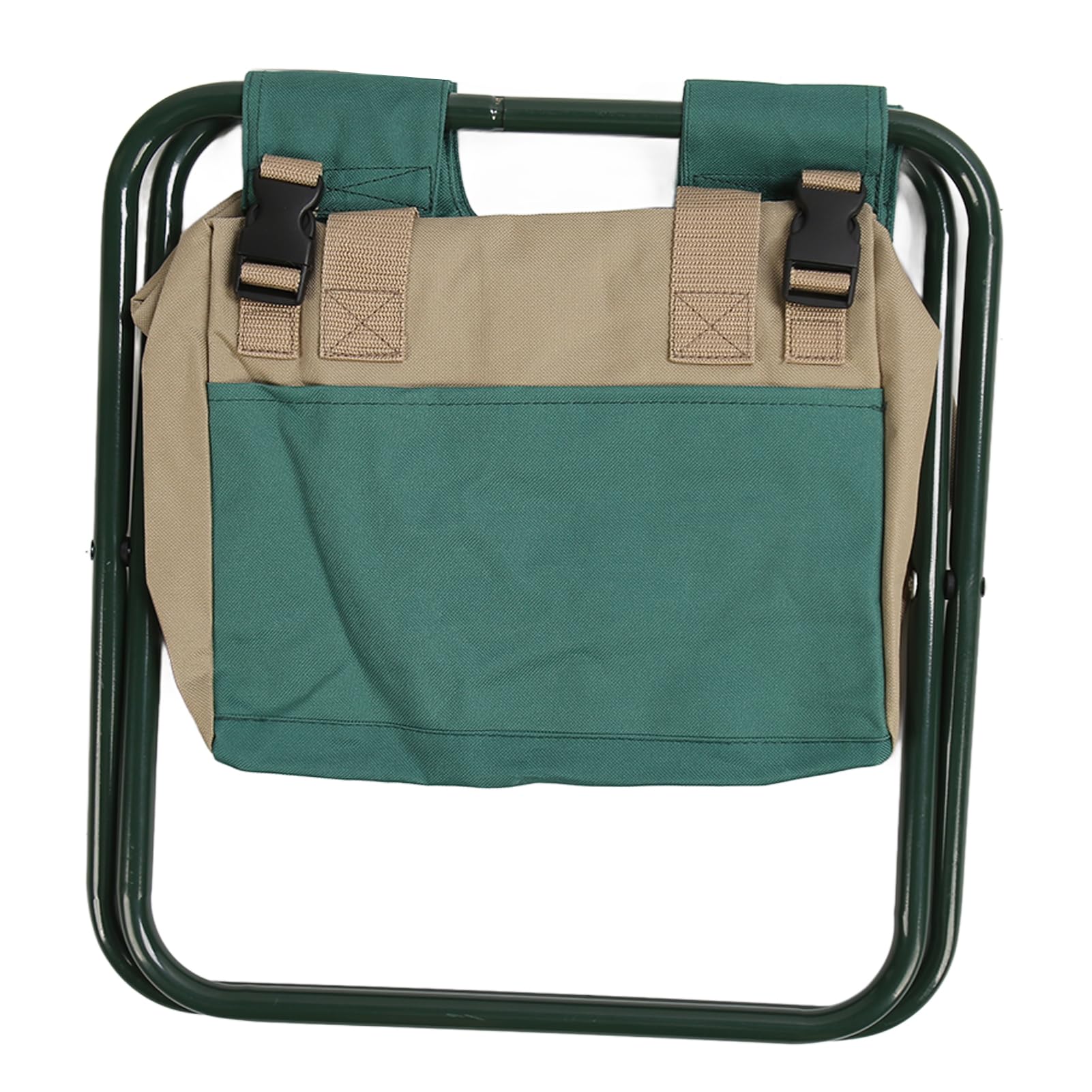 Sgabello zaino pieghevole per uso intensivo, sgabello da giardinaggio con borsa di stoccaggio, sedia da giardino pieghevole in tessuto Oxford 600D per uso all’aperto, sgabello con (Verde)