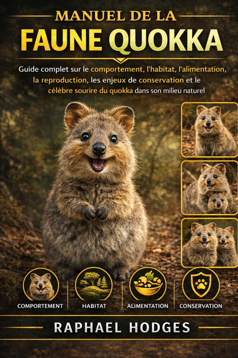 MANUEL DE LA FAUNE QUOKKA: Guide complet sur le comportement, l'habitat, l'alimentation, la reproduction, les enjeux de conservation et le célèbre sourire du quokka dans son milieu naturel