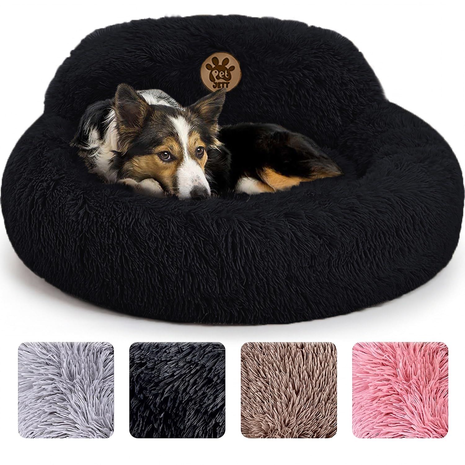Amazon.com : PetJett Calming Dog Bed Medium Size Dog - 30'' Donut