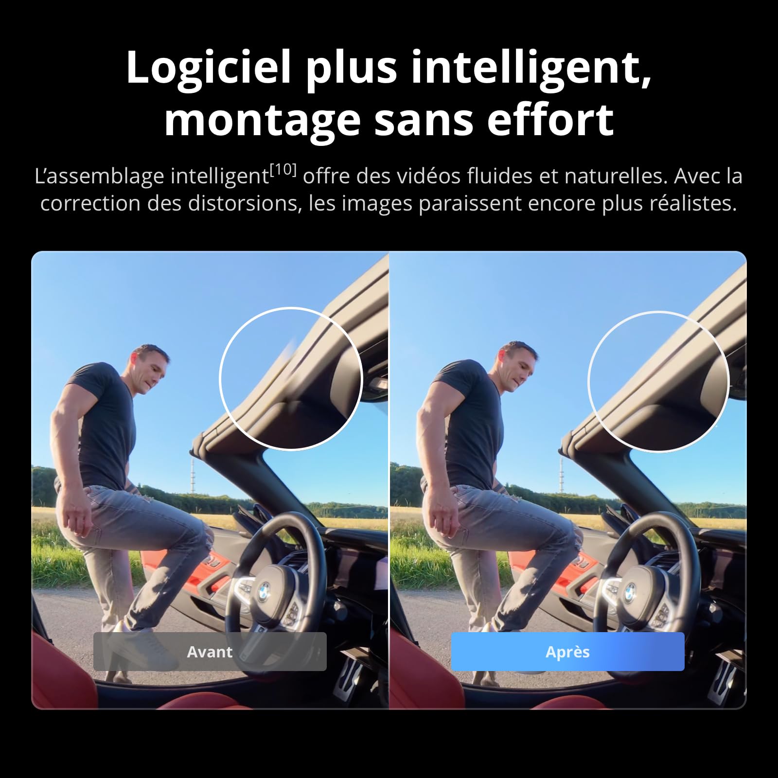 Bundle Essentiel DJI Osmo 360, caméra 360 avec imagerie 360° de 1 Pouce, vidéo 360° en 8K Native, kit de Perche à Selfie Invisible de 1,2 m, autonomie de Batterie prolongée avec 2 Batteries
