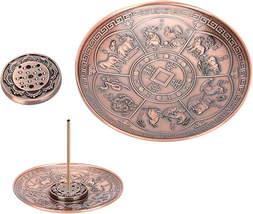 Miniatura 9 de Quemadores de incienso Difusores de aromaterapia, soportes de incienso zen, quemadores de incienso de reflujo, placa de zodiacos, soportes redondos