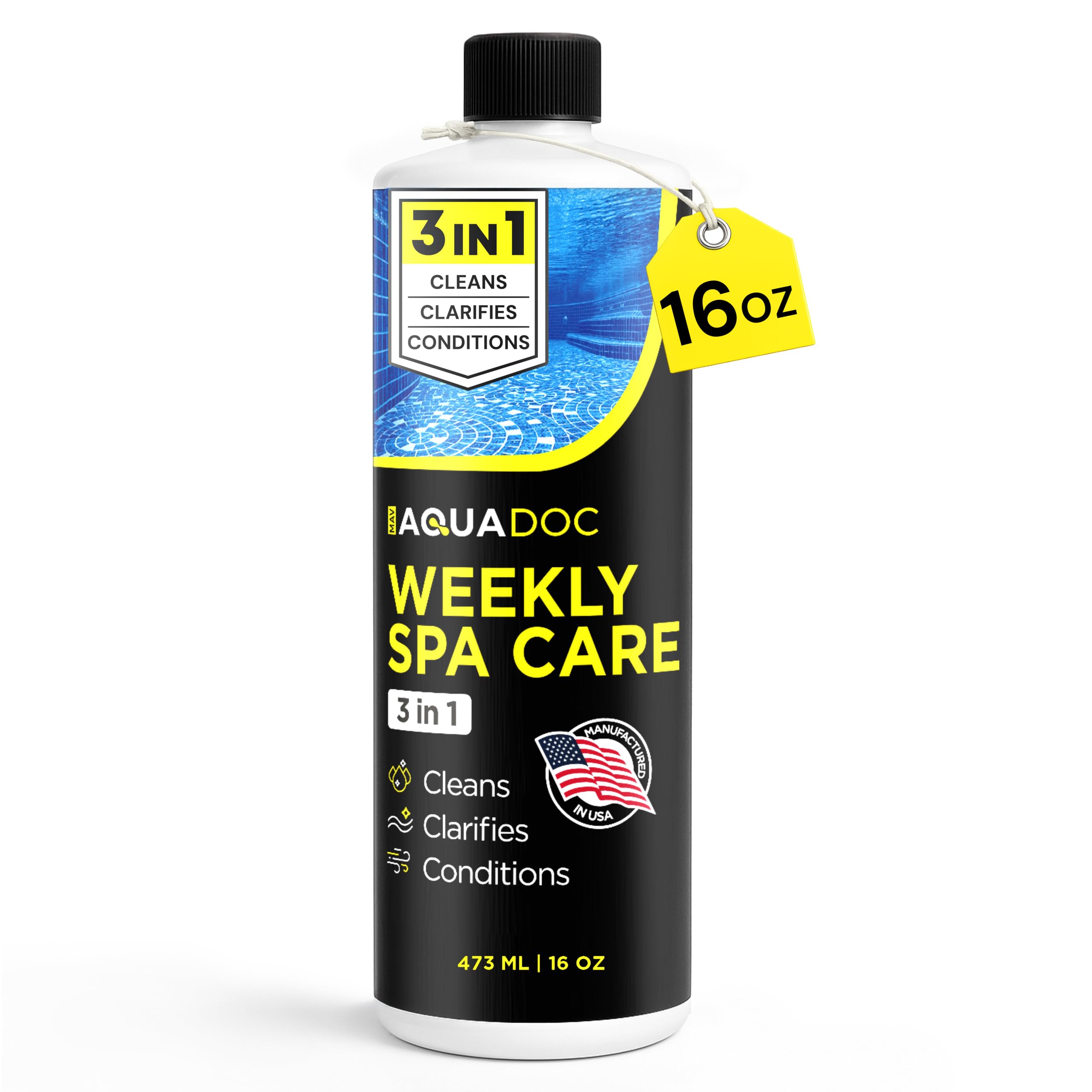 Amazon.com : AquaDoc 3 in 1 Hot Tub Weekly Care - 16 oz