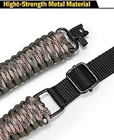 Vista 4 de CVLIFE Correa de Rifle 550 Paracord de 2 Puntos con Giratorio Tri-Lock para Caza y Exteriores