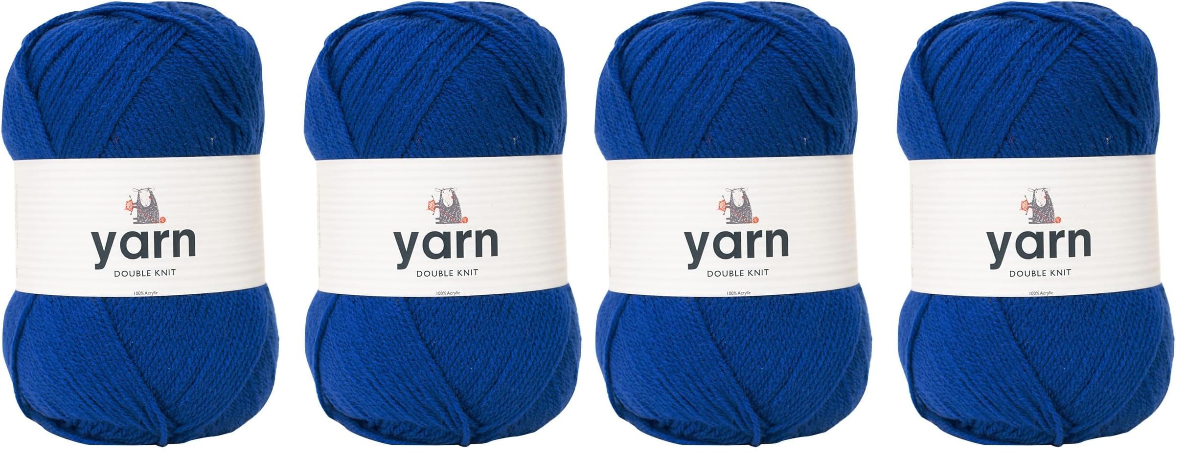 KORBOND DK Black Yarn - 100g Acrylic Wool - Lightweight, Hypoallergenic & Durable Double Knit Crochet Yarn Knitting Wool (290m Total) — view 77